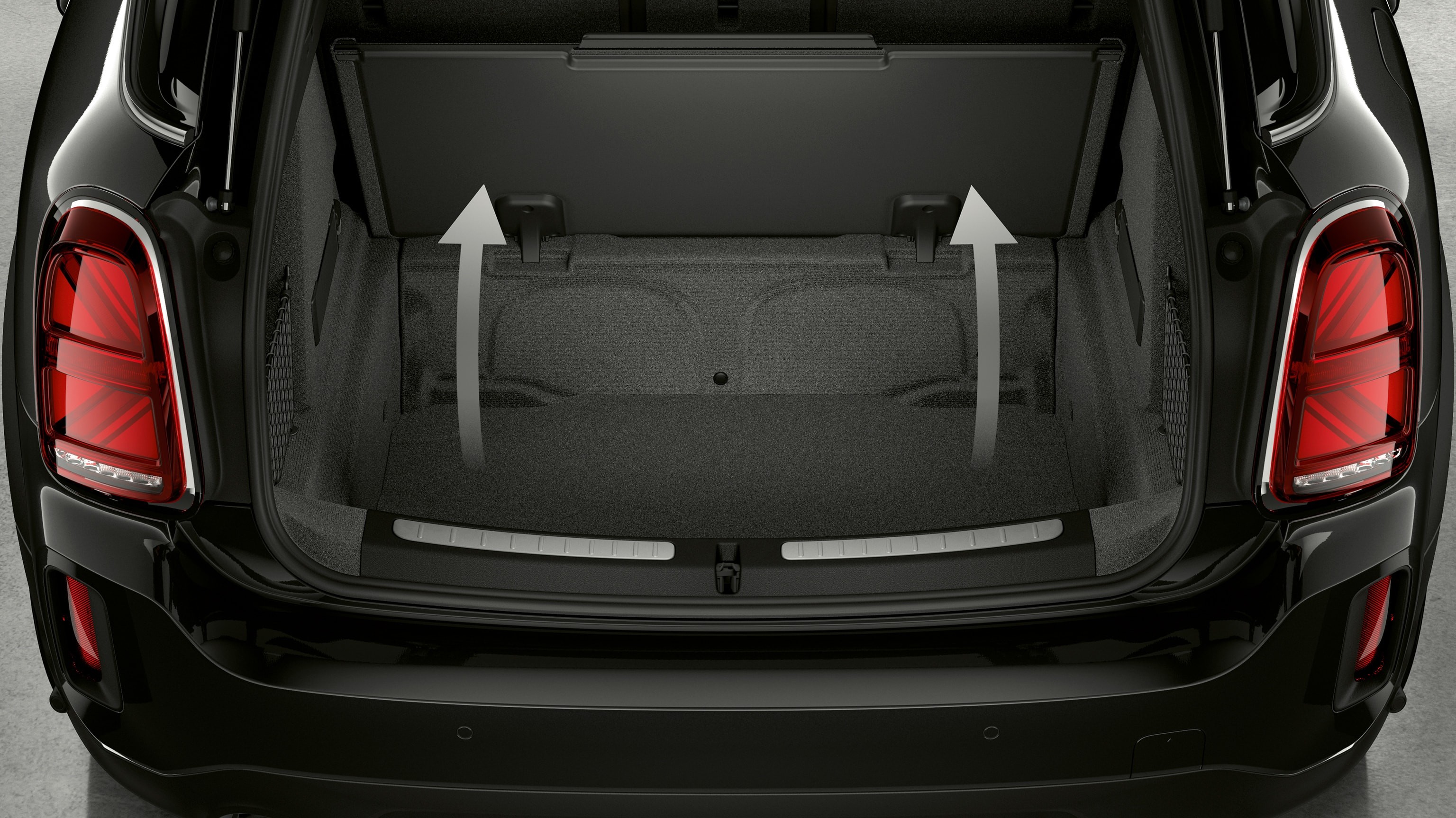 MINI SUV – pogled straga – unutrašnjost prtljažnika MINI SUV – pogled straga – unutrašnjost prtljažnika